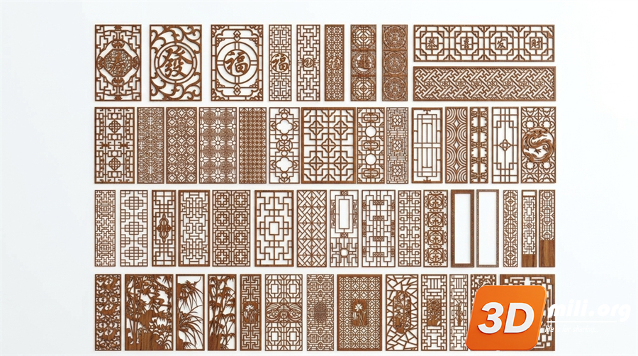 Folding screen Skp Files 
